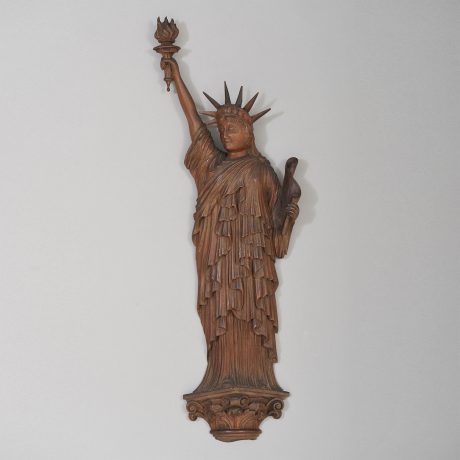 Carved Liberty Wall Plaque